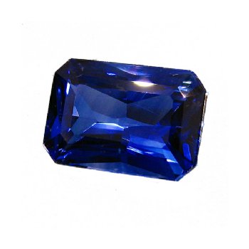 Blue Sapphire - Emerald Cut