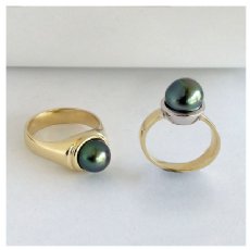Custom Black Pearl Ring