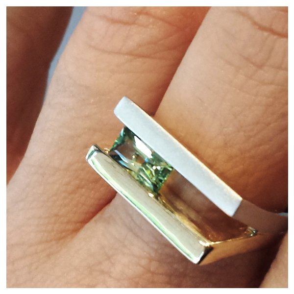 Custom Parti Sapphire Ring