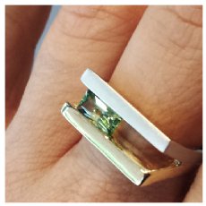 Custom Parti Sapphire Ring