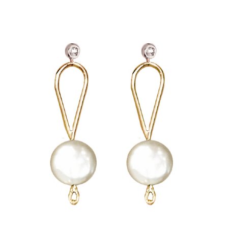 Wisdom Pearl Earrings - Gold