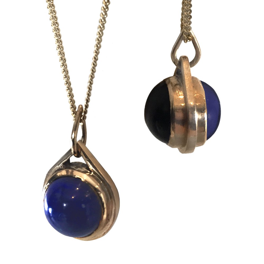 Journey Pendant - Lapis Lazuli and Onyx