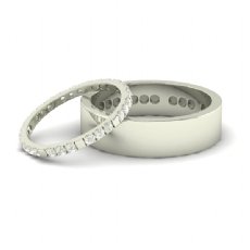 Echo - O - Matching Wedding Rings