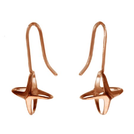 Mini Shadow Earrings in Rose Gold - In Stock