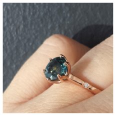 Custom Rose Gold Sapphire Engagement Ring