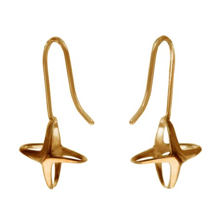 Mini Shadow Earrings - Gold