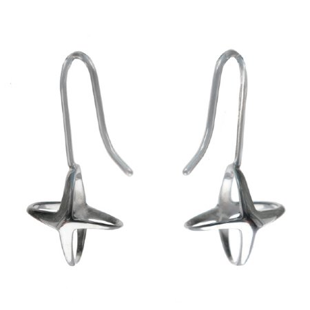 Mini Shadow Earrings in Silver - In Stock