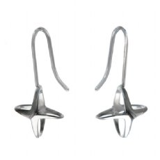 Mini Shadow Earrings - Silver