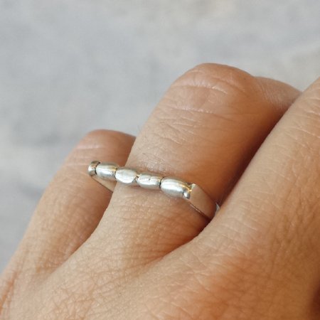 Keshi Ring - Sterling Silver