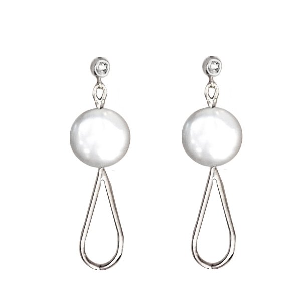 Wisdom Pearl Earrings - Silver