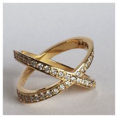 Custom Diamond X Ring